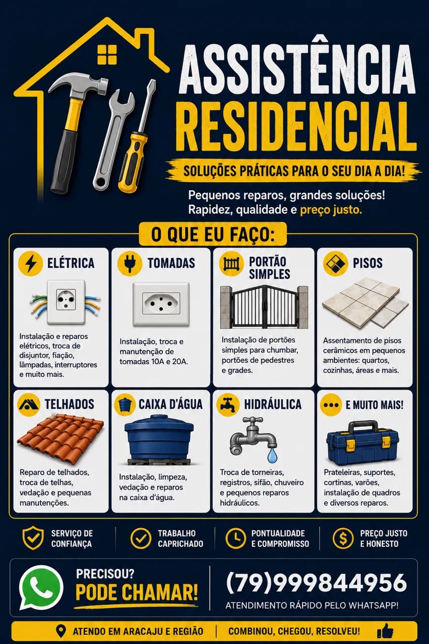 Marido de aluguel Pequenos Reparos Grandes Soluções 