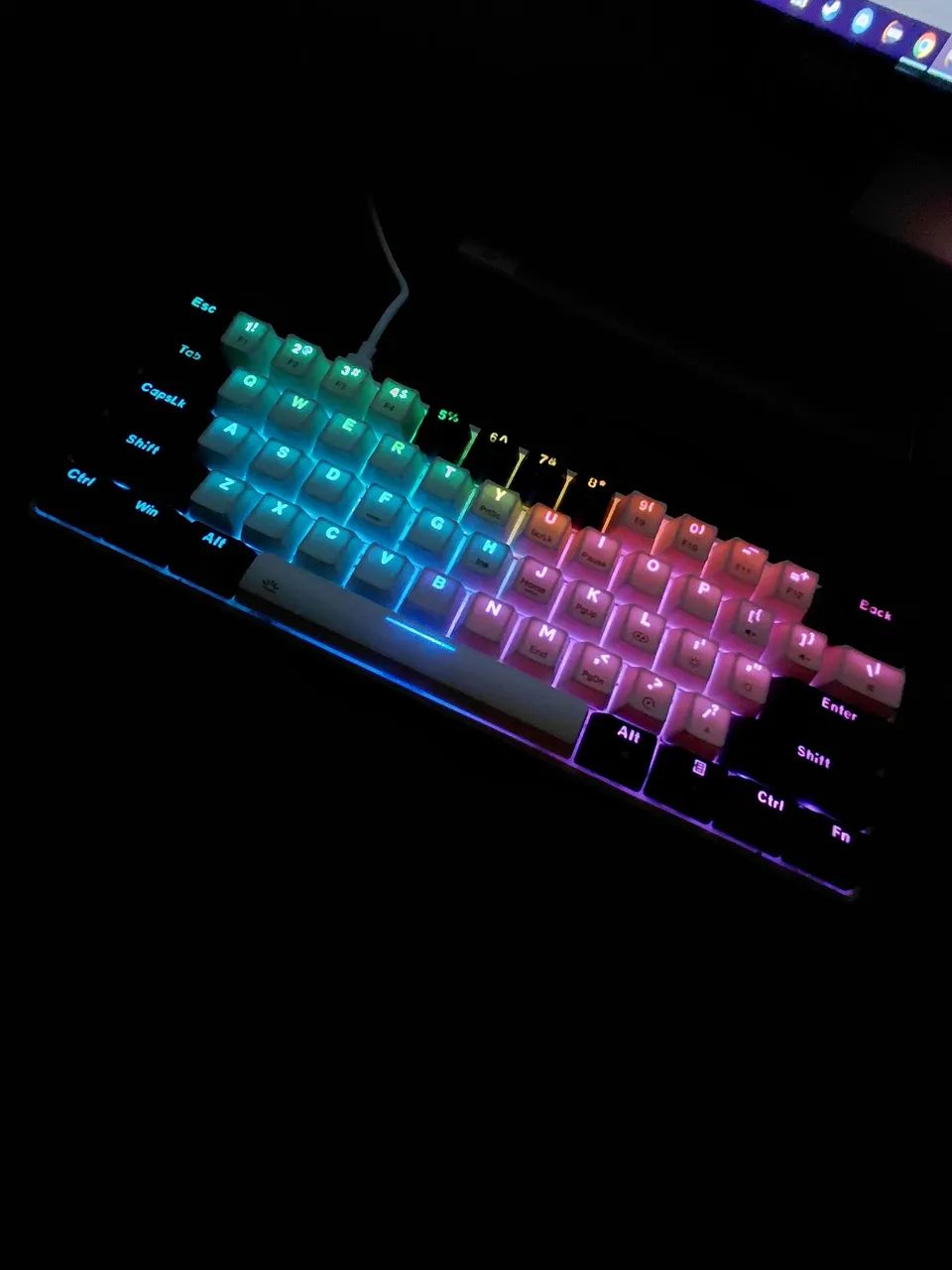 TECLADO MECANICO 60% SWITCH VERMELHO - Foto 5