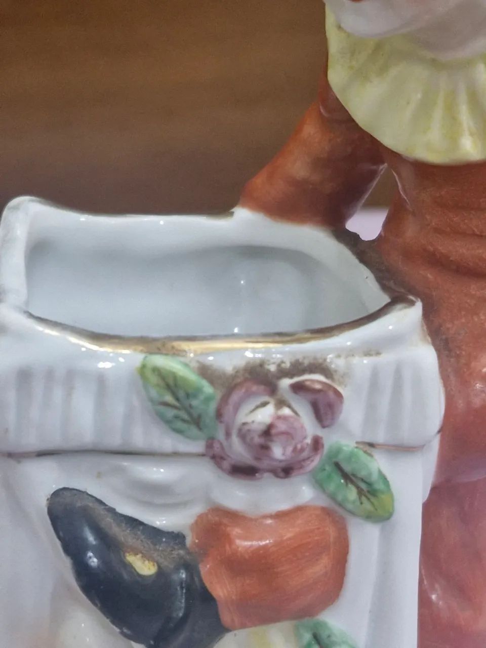 Decoração vintage - linda peça porcelana antiguidade - importada  - Foto 6