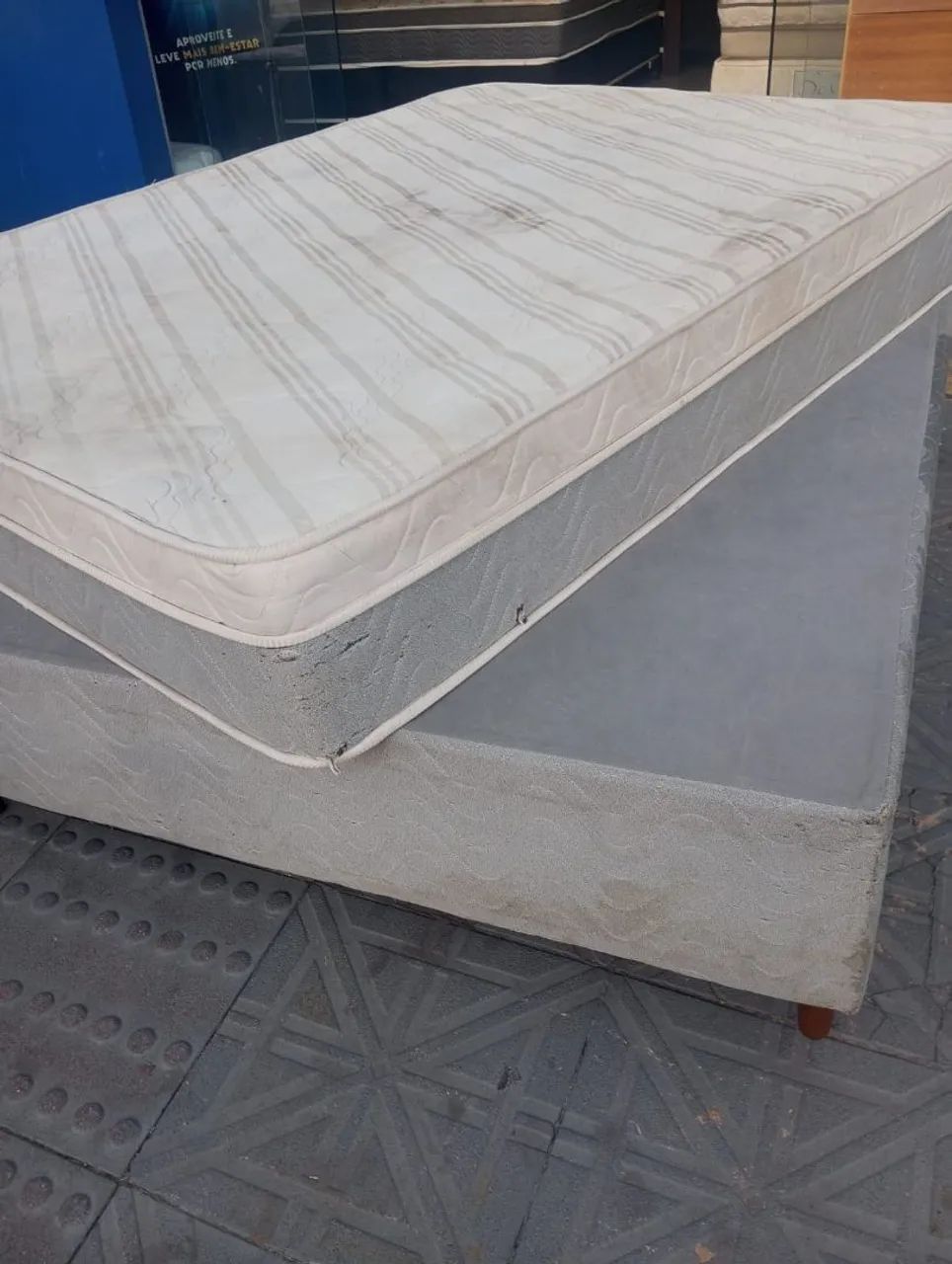 Cama e colchao box anjos de casal  ( $$ 500 ) * - Foto 2