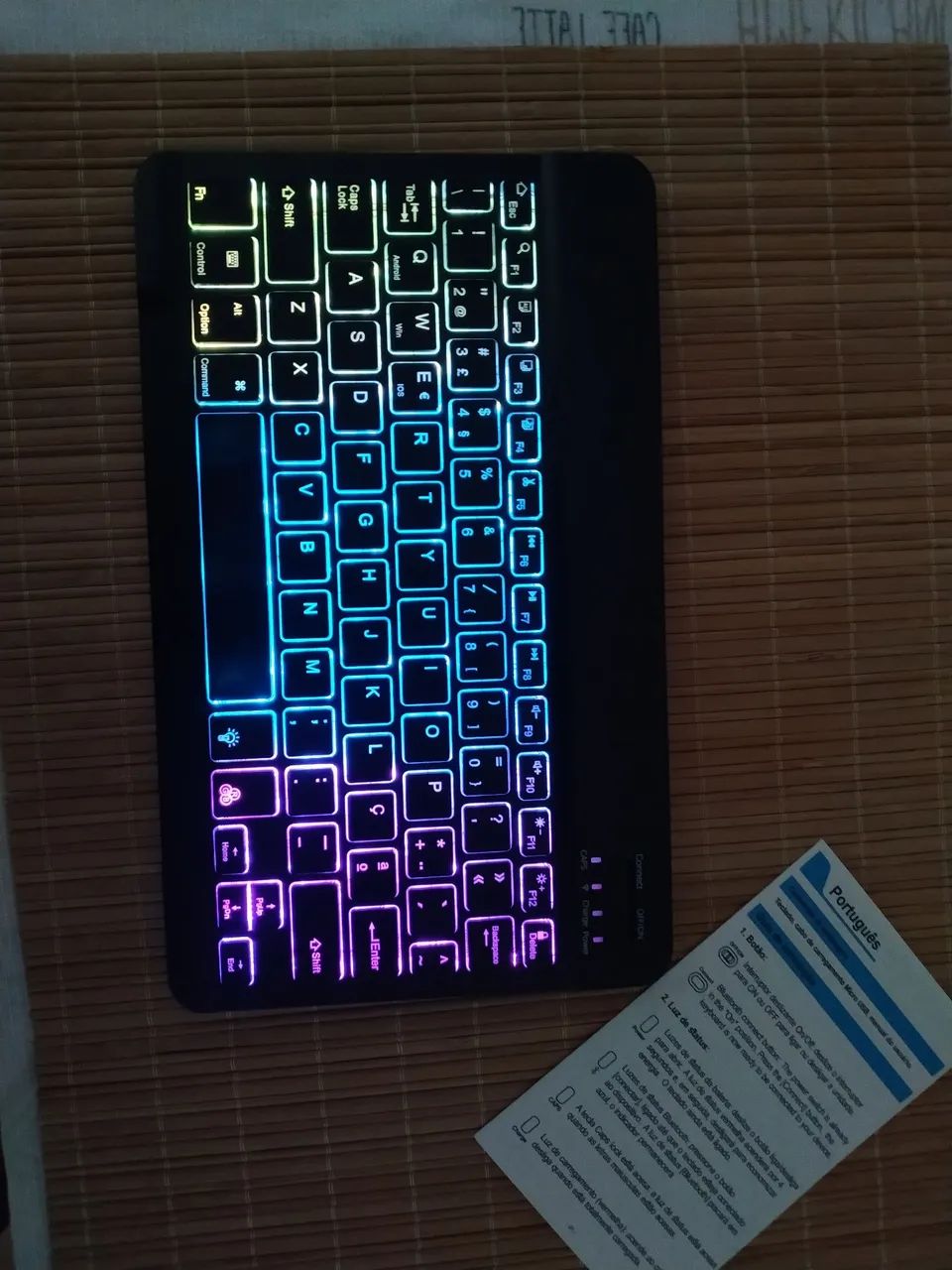Teclado Bluetooth argb