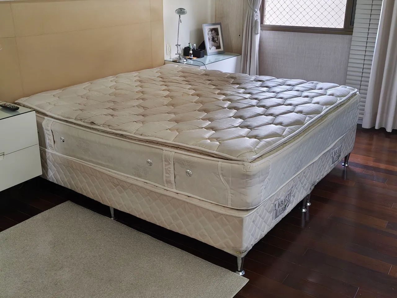 Cama  + colchão King ortobom 