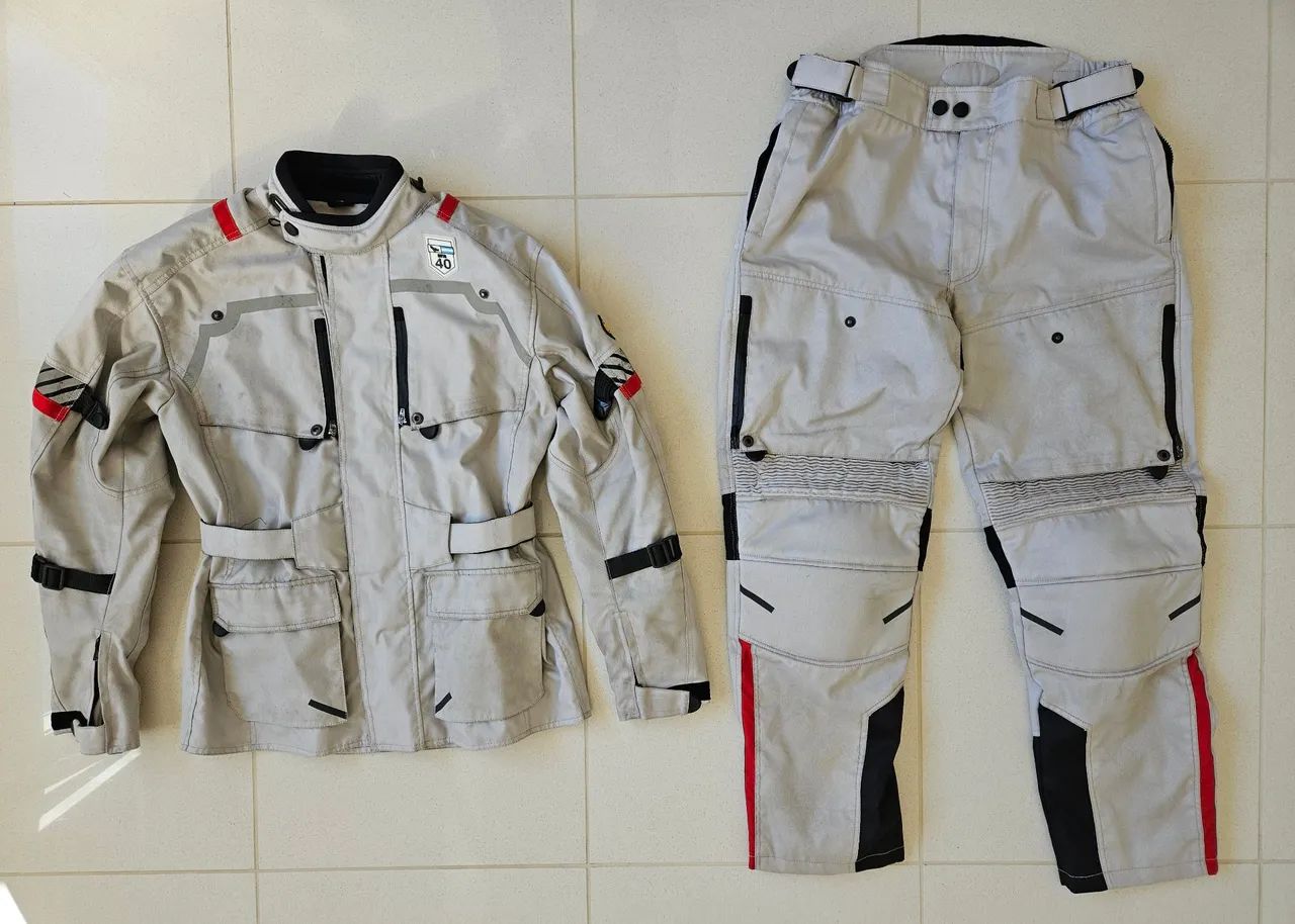 Conjunto Jaqueta e calça de motociclismo
