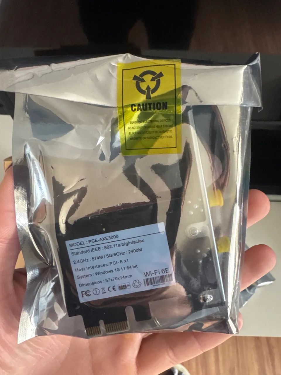     Placa de Rede FENVI Wi-Fi 6E AXE3000 PCI-E Bluetooth 5.3 - Foto 2