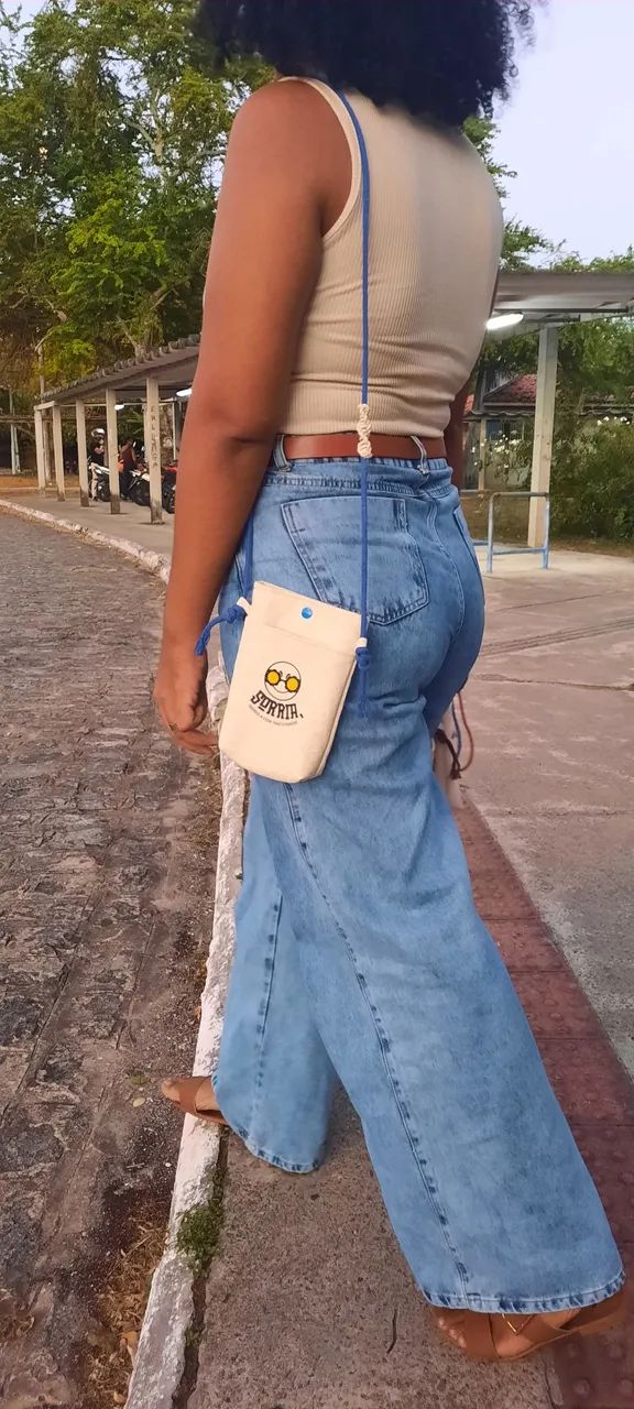 Bolsinha porta celular nordeste autoral - Foto 2