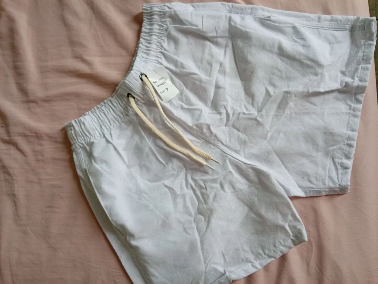 Short branco de linho - Foto 4