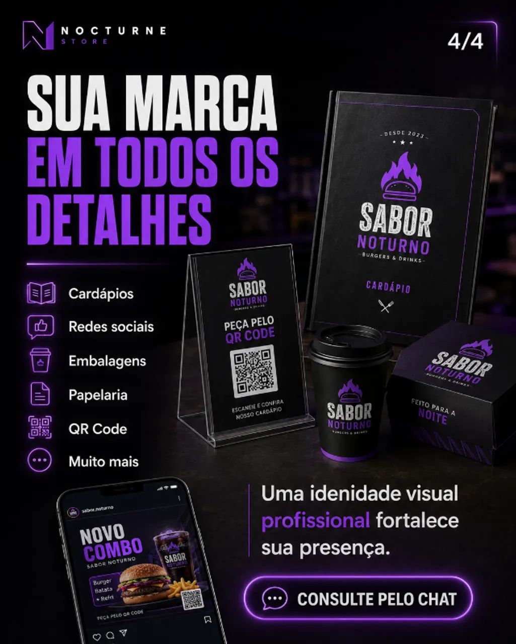 Cardápio Personalizado | Restaurante, Lanchonete e Delivery - Foto 4