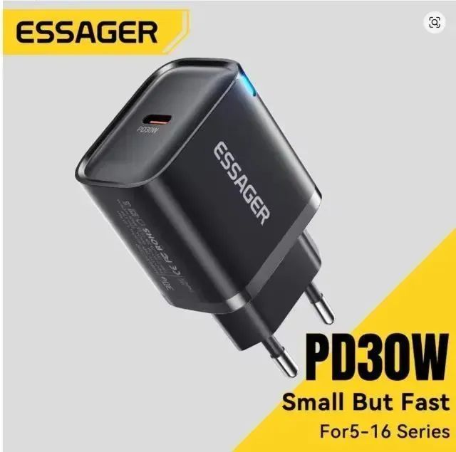 ESSAGER CARREGADOR TURBO 30W TIPO C