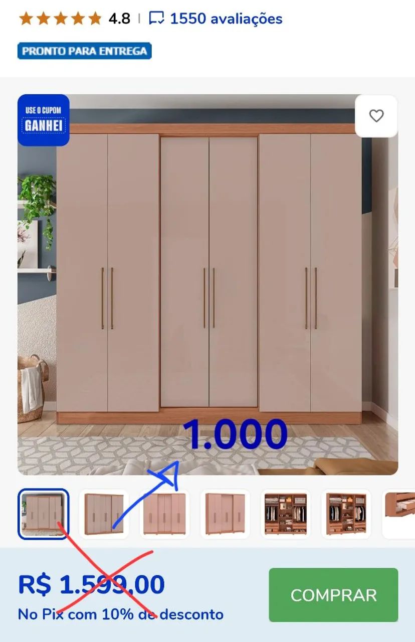 Guarda roupa Casal - Foto 5