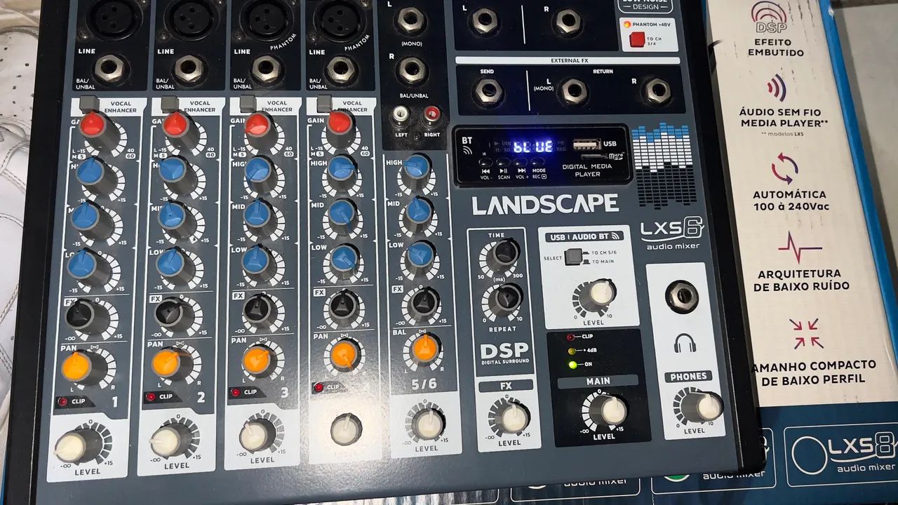 Mesa de Som 6 canais - Landscape Lsx6 - Foto 4