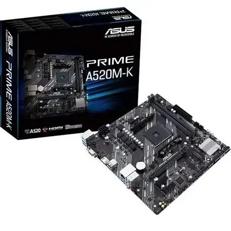 Placa Mãe AMD Asus Prime A520M-K Garantia e Nota - Foto 2