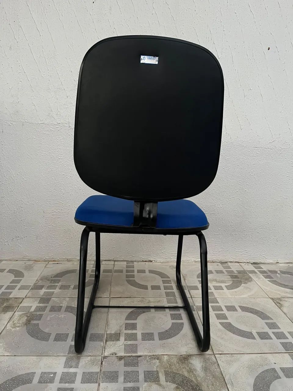 Cadeira fixa azul, para escritório  - Foto 4