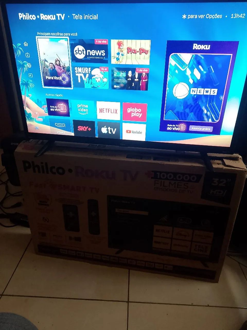 Tv smart Philco 32p roku tv - Foto 4