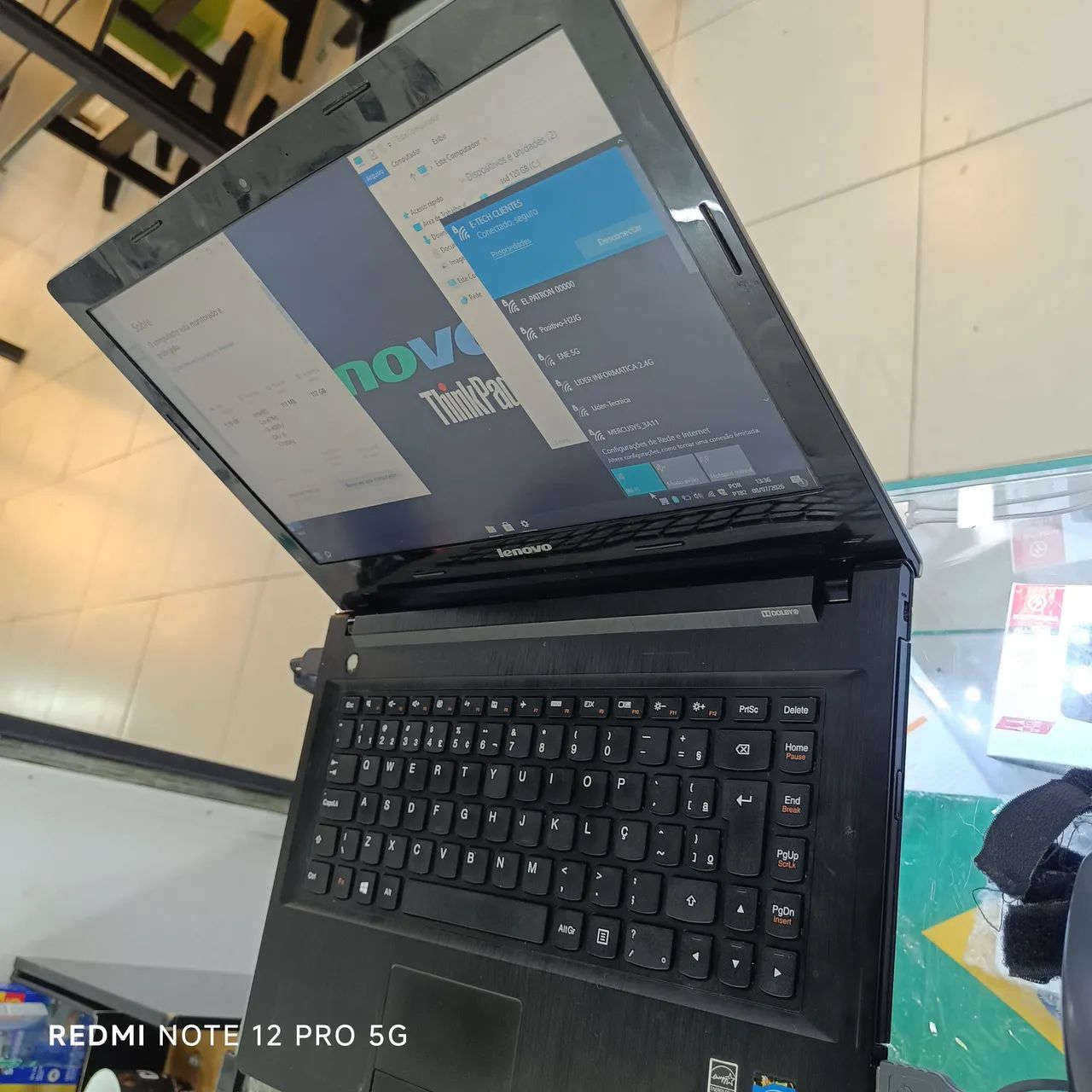 Notebook Lenovo i3 8 GB SSD 120 windows 10 (sem bateria ) - Foto 2