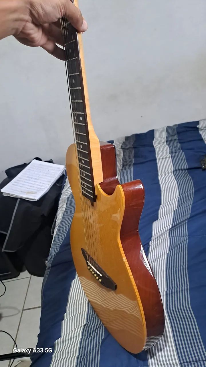 Violão Elétrico Tagima Modena Aço. - Foto 5
