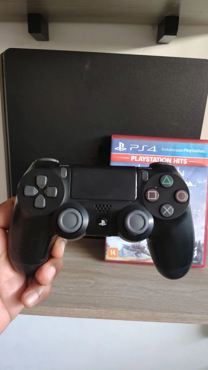 Ps4 slim 500gb +controle e jogo  - Foto 3