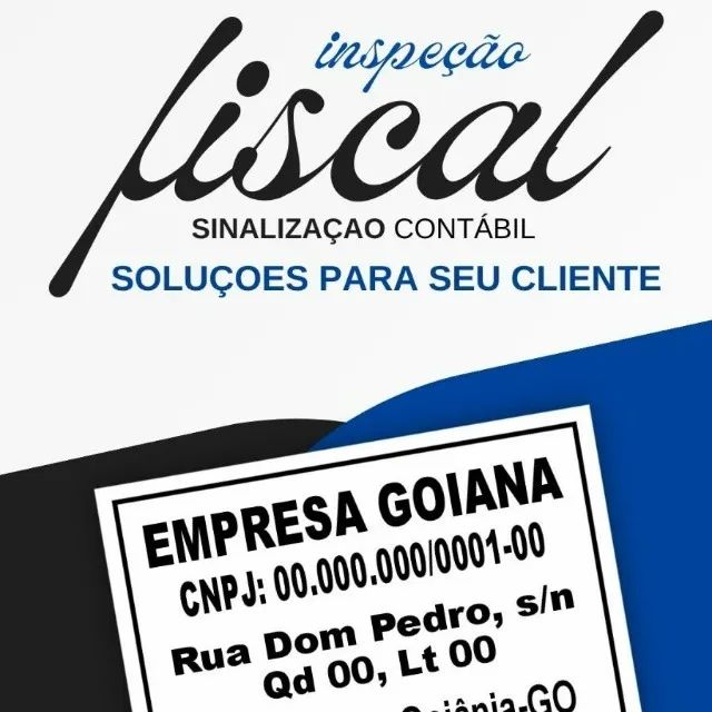 PLACA PARA EMPRESAS - INSPEÇÃO FISCAL - Foto 3