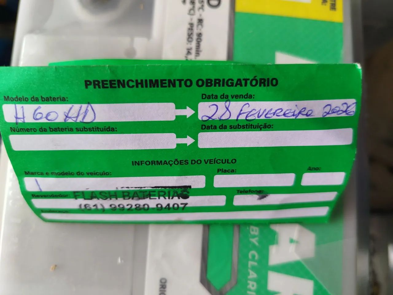 Bateria NOVA Heliar 60 Amperes - Foto 2