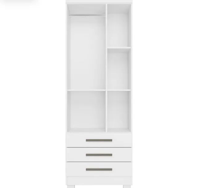 Guarda Roupa Branco Florença Slim 2 Portas - Foto 2