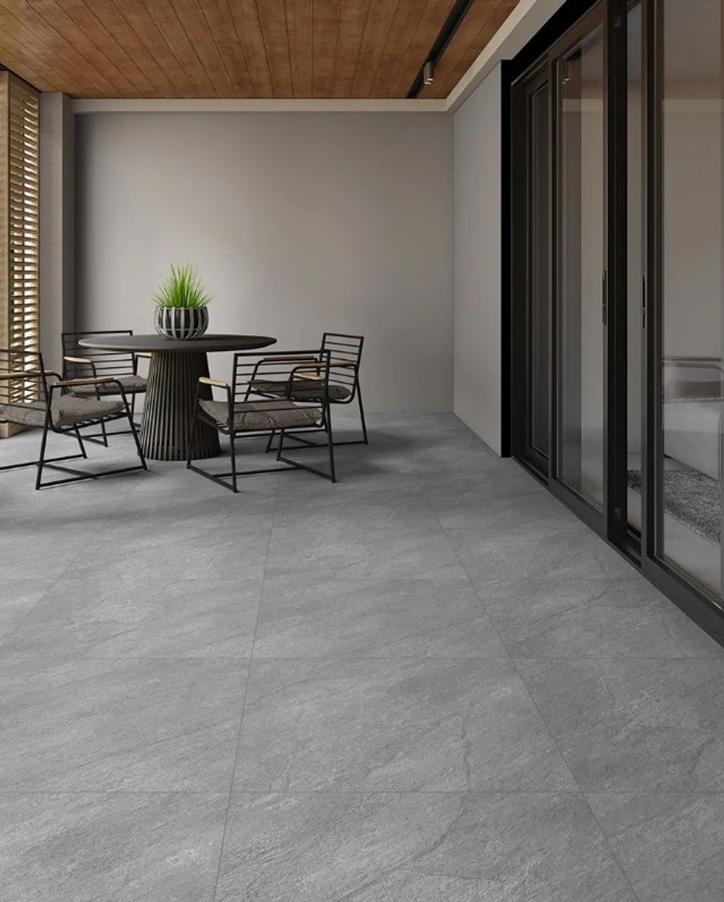 Piso retificado 75x75 externo(granilha fina) "IMPERIALLE GRAY" - R$38,90M2 - Foto 2