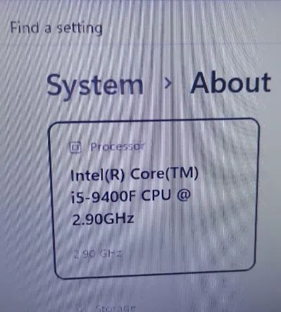 Processador intel i5-9400F OEM