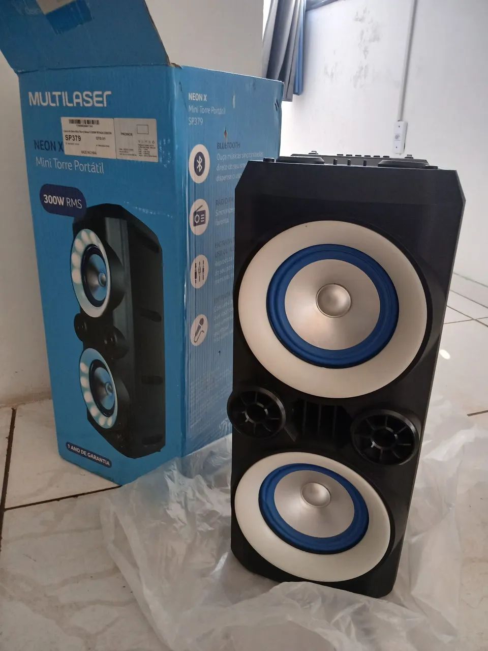 VENDO CAIXA DE SOM TORRE MULTILASER 200 RMS - Foto 3
