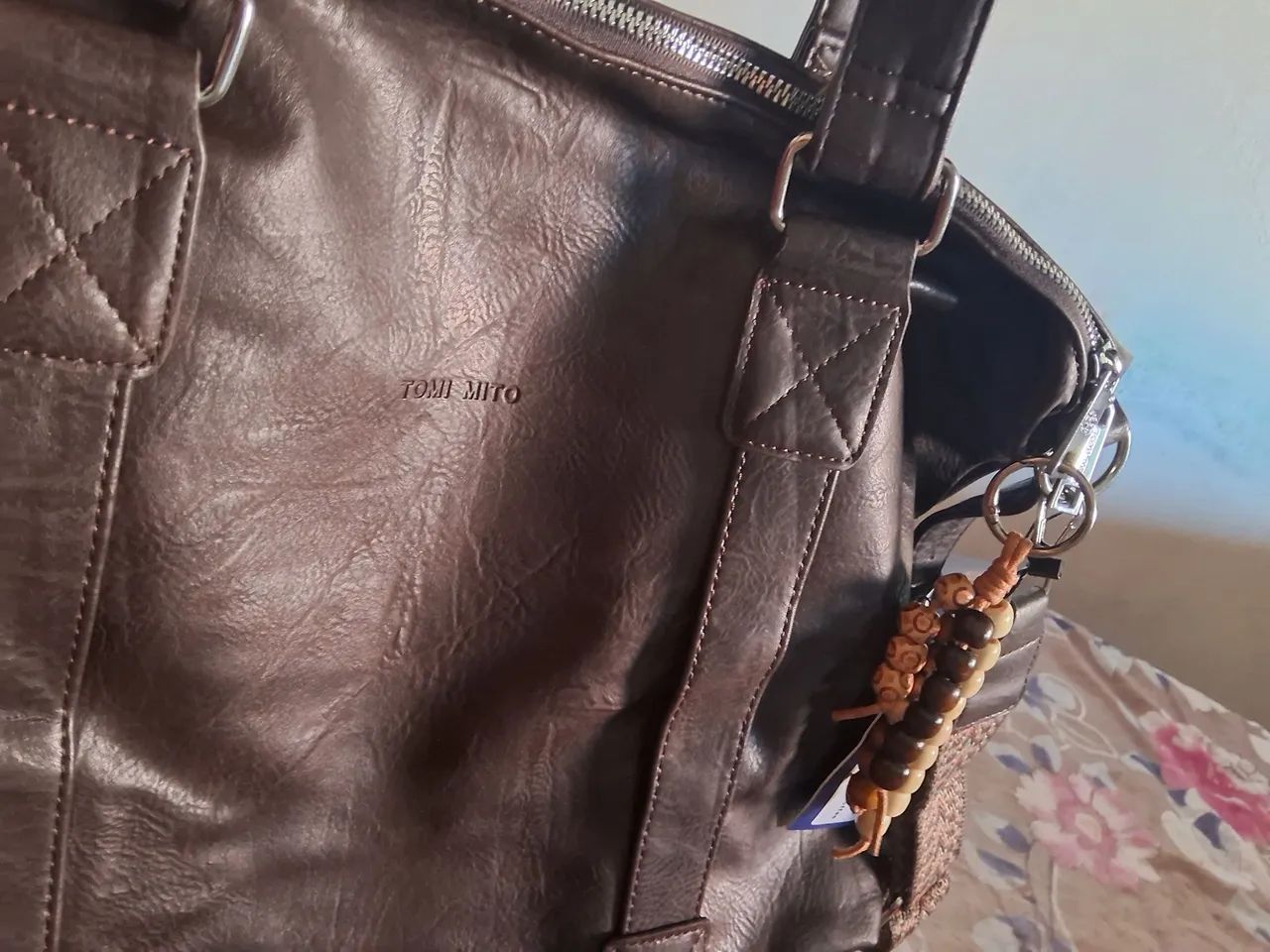 bolsa feminina grande de couro - Foto 3