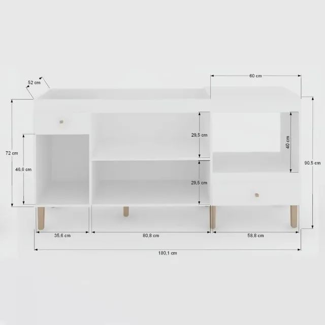PIA DE COZINHA - Granito sintético com cuba inox + Balcão  - Foto 4