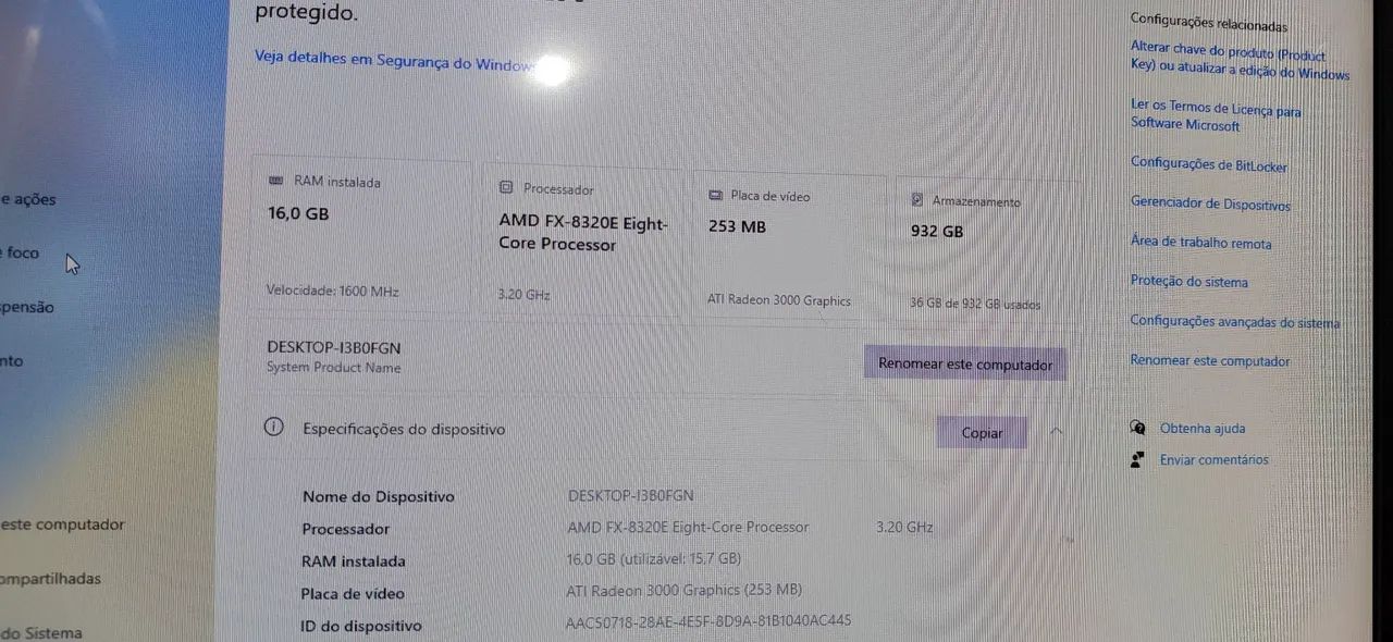 Computador CPU 1TB  16Gb ram proc 8 núcleos  - Foto 4