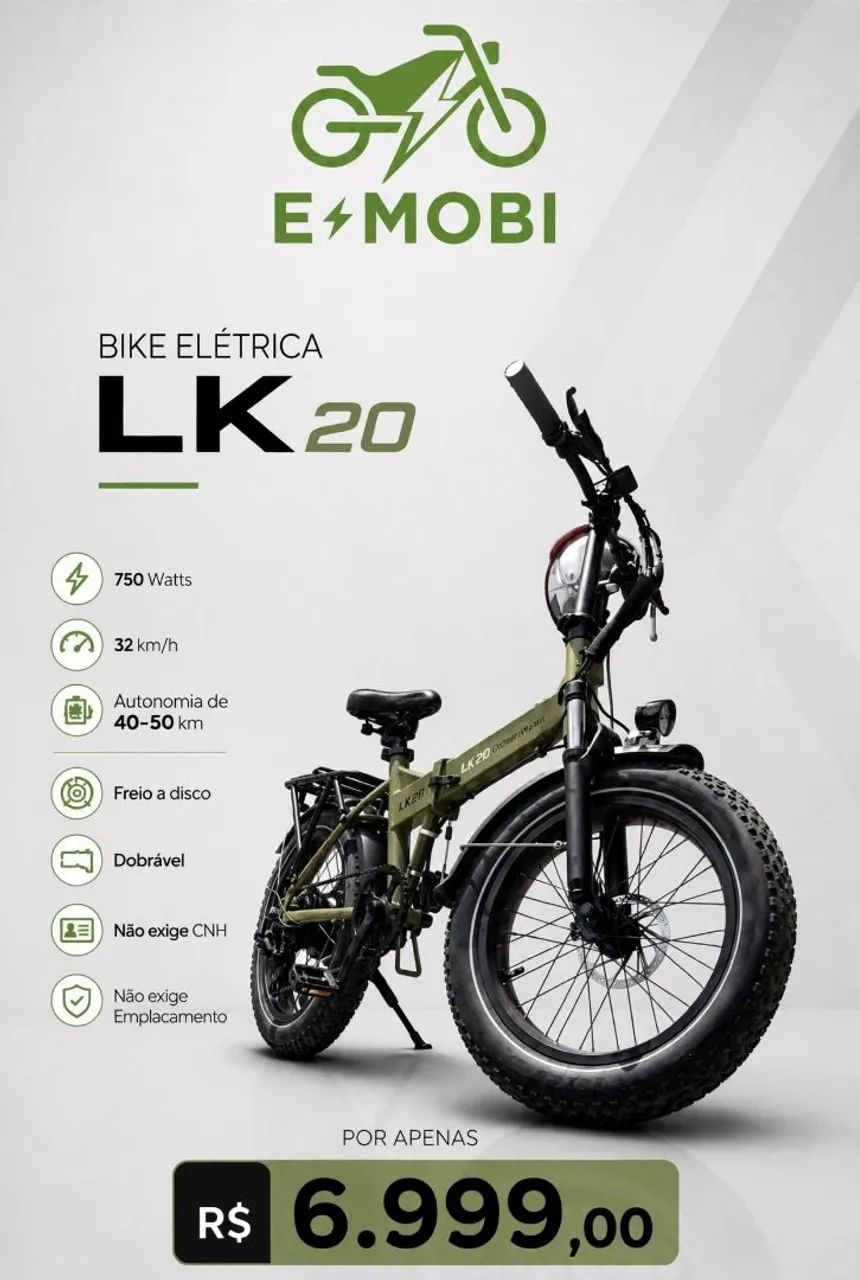 Bike elétrica E mobi 