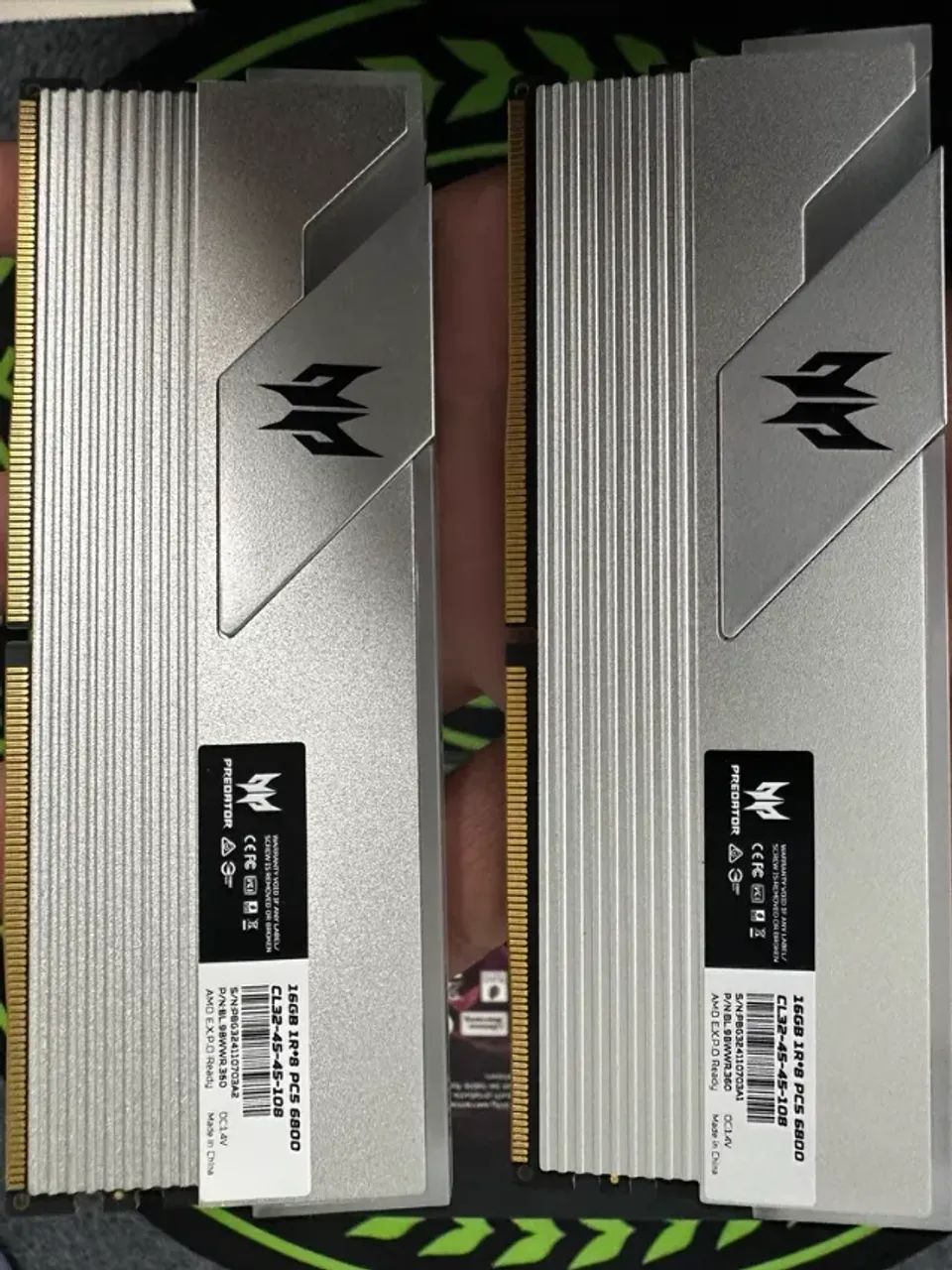 Kit Memória RAM 16x2gb DDR5 6800mhz - Intel/AMD