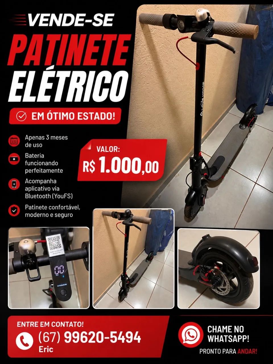 Patinete elétrico 