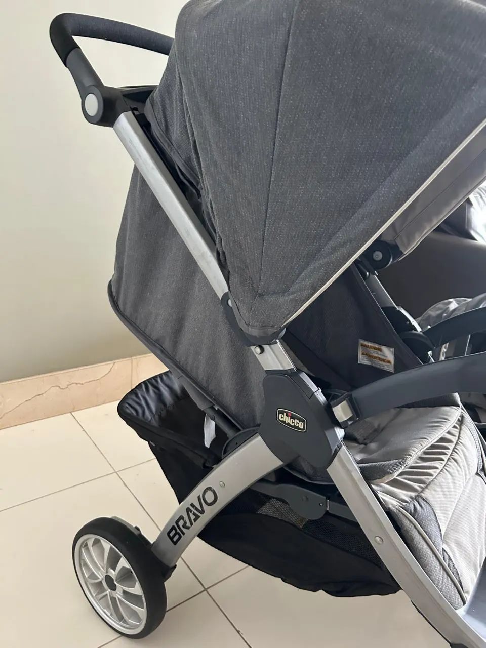 Carrinho de bebê 3 em 1 CHICCO BRAVO - Foto 5