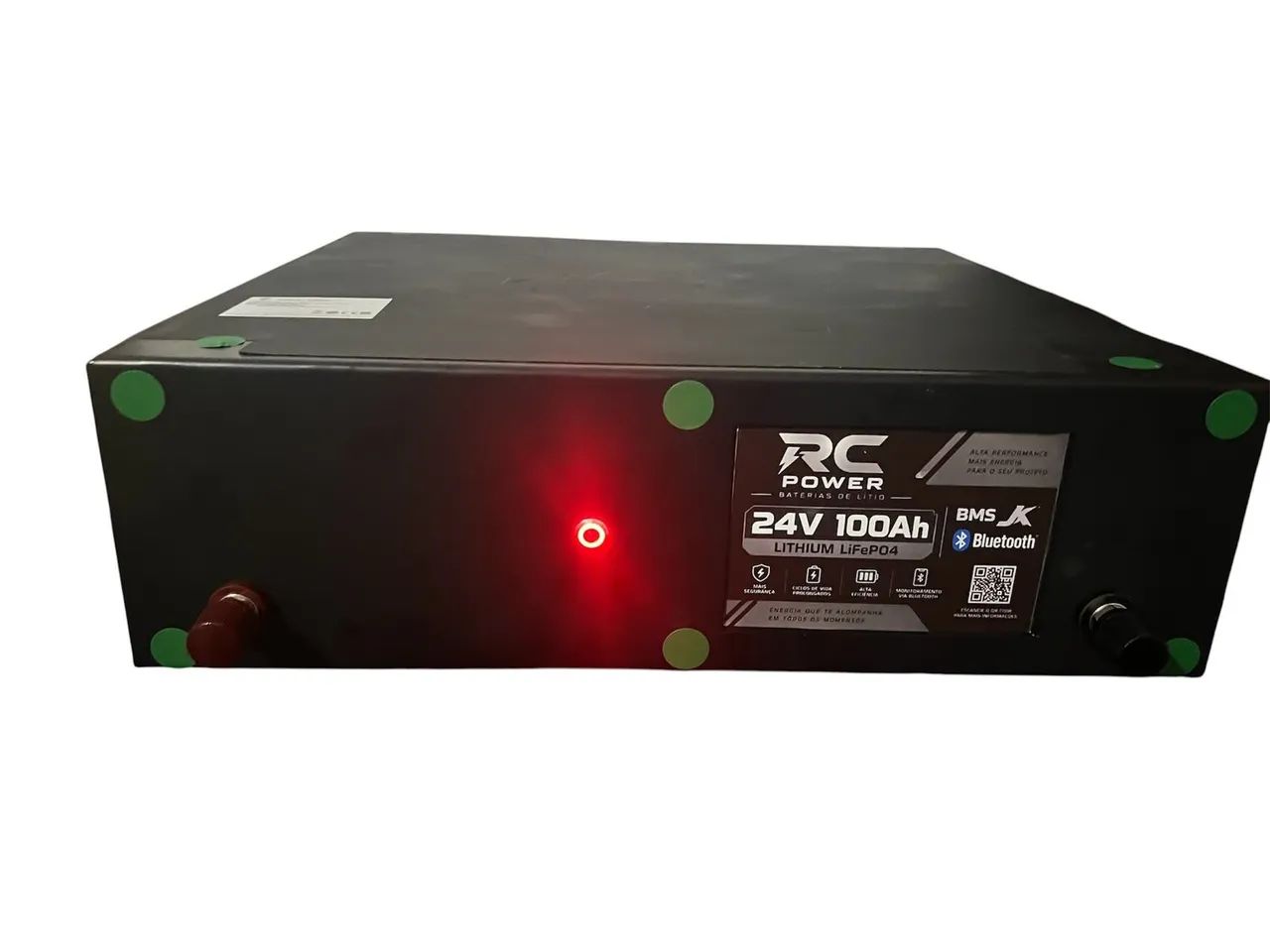 Bateria 24V 100 HA com BMS JK BLUETOOTH  - Foto 2