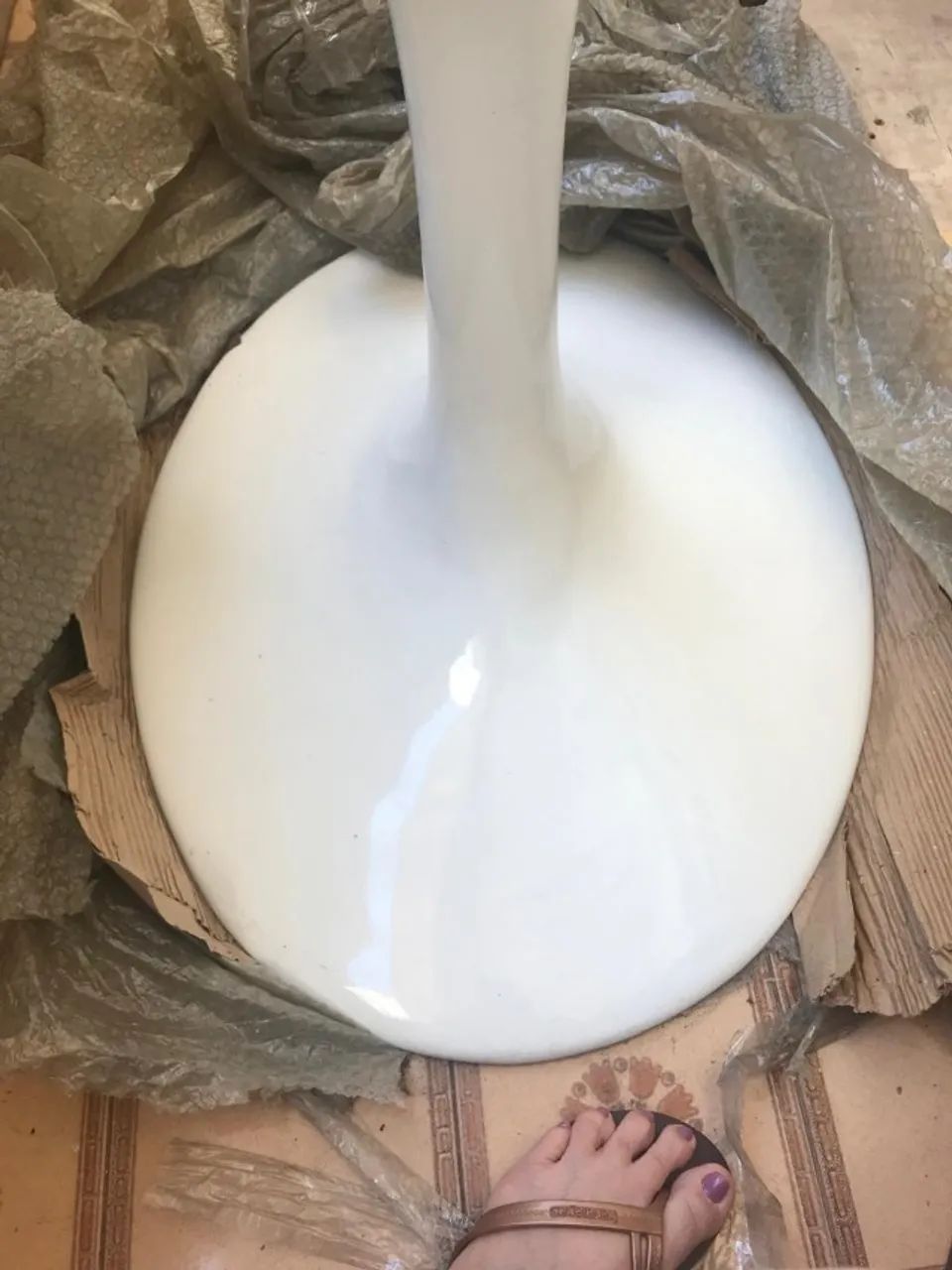 Base de mesa/Pé de mesa Saarinne - Oval Branco 1,20x0,80 - Foto 3