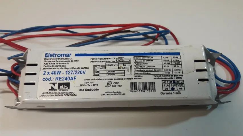 2 Reatores (Eletromar) e (Skylux)65204108203777122