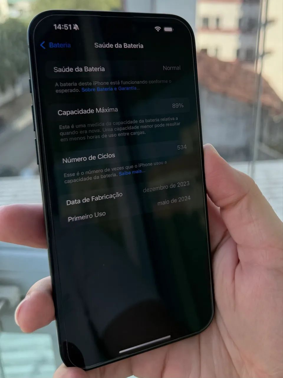 iPhone 15 Pro Max 256GB - Azul Titânio - Foto 4
