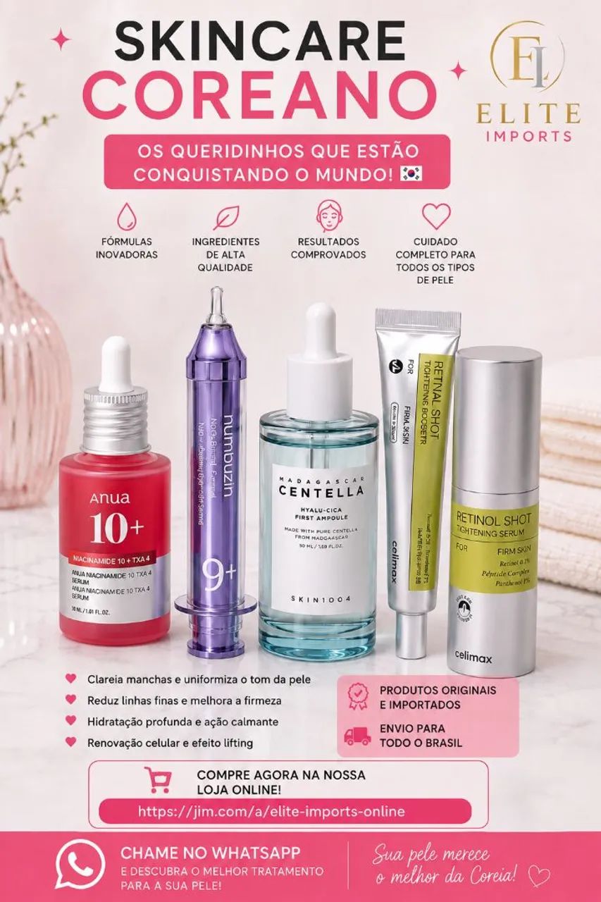 Skincare Coreano Original | Pele Linda, Hidratada e Radiante