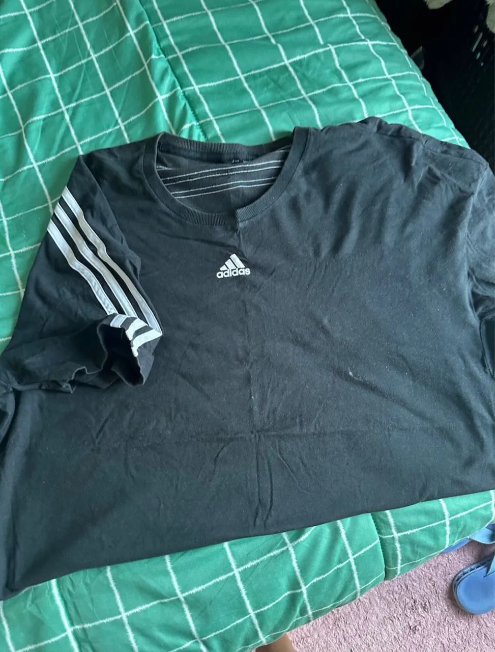Kit 2 camisetas adidas 3 listras  - Foto 3