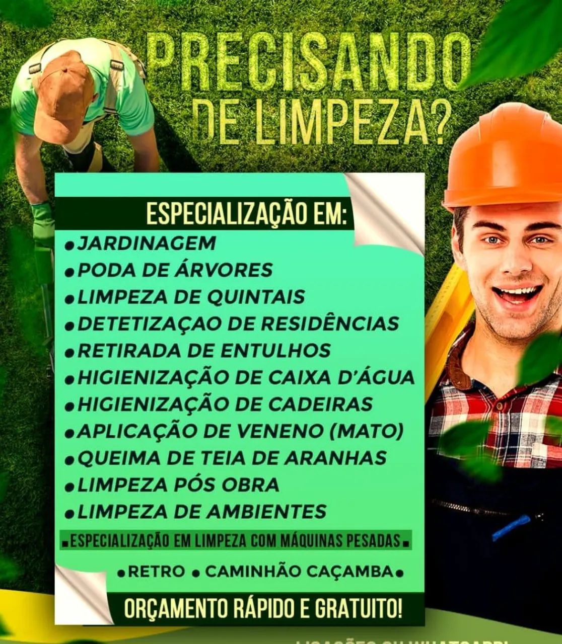 Limpeza de lote e entulho 