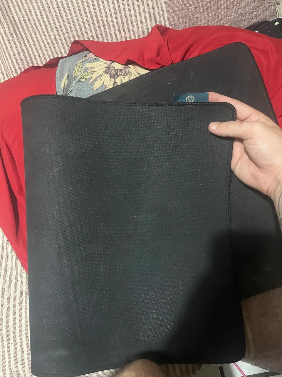 Mouse pad gamer HP all black