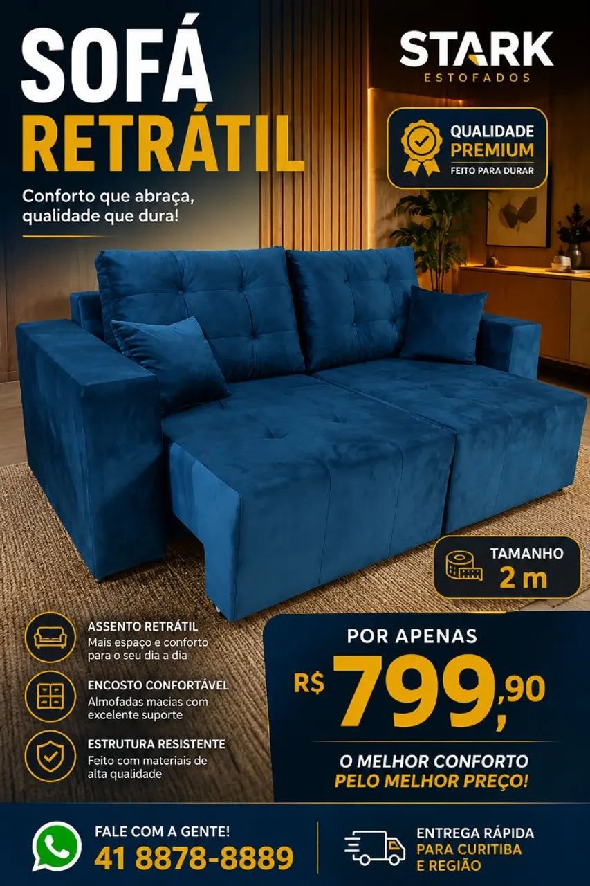 Sofá retrátil 