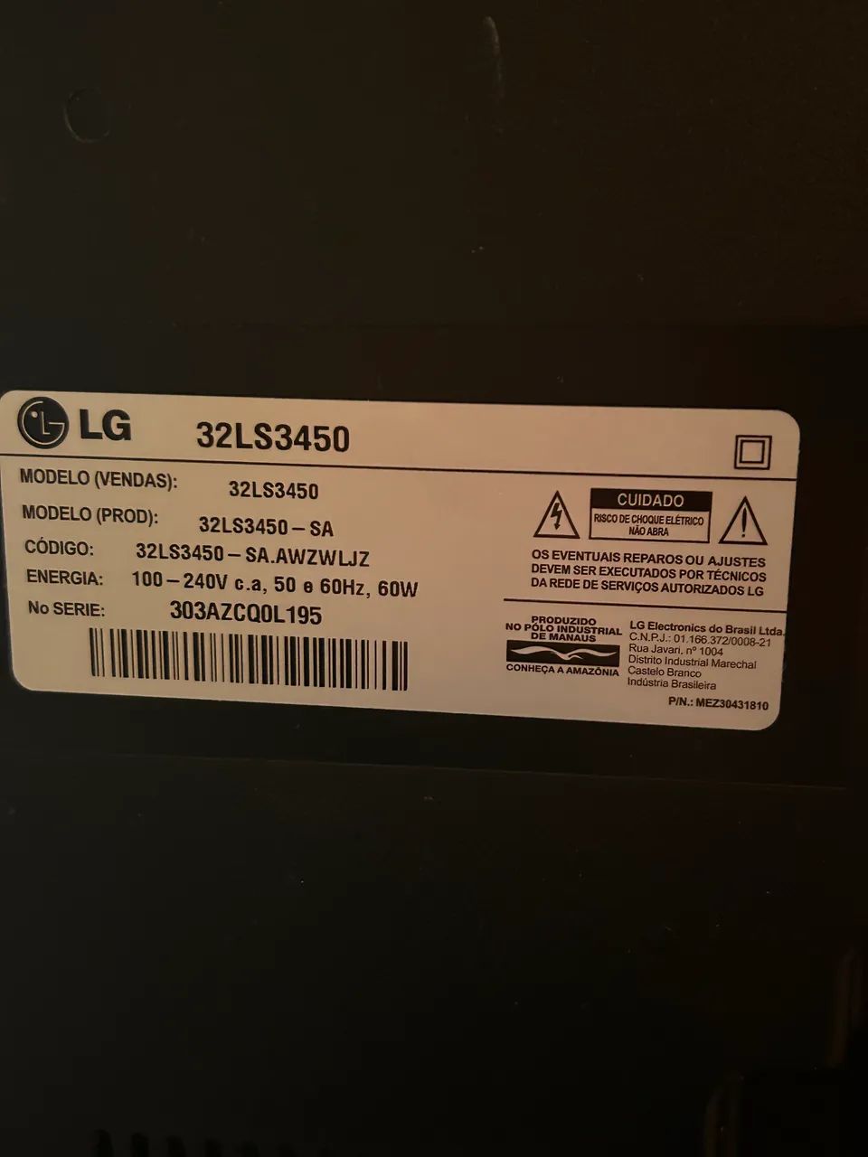 TV LG 32 polegadas ( novinha ) - Foto 3