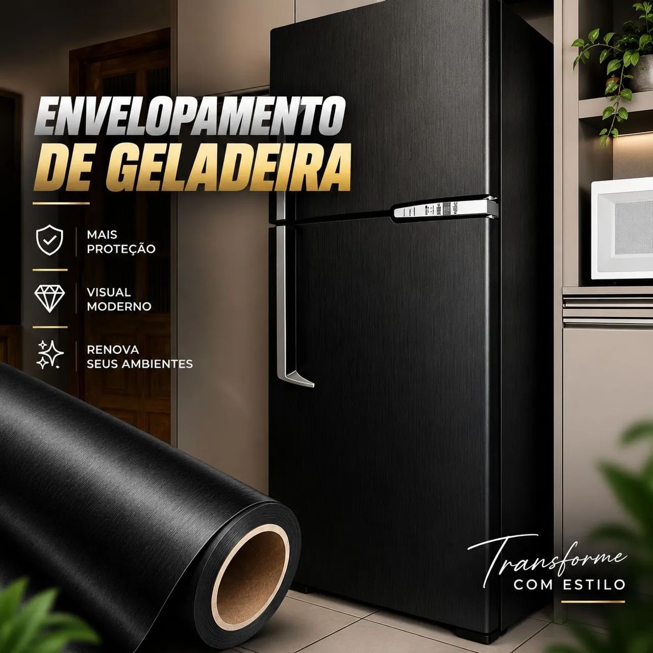 Envelopamento de Geladeiras, Móveis, Cozinhas, Paredes e muito mais - Foto 3
