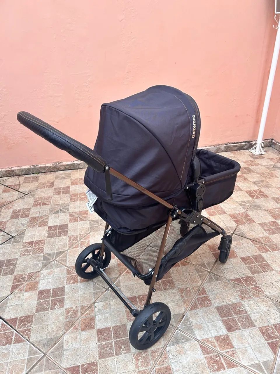  Carrinho Bebê Conforto e Base Napoli Trio Cobre Galzerano - Foto 4