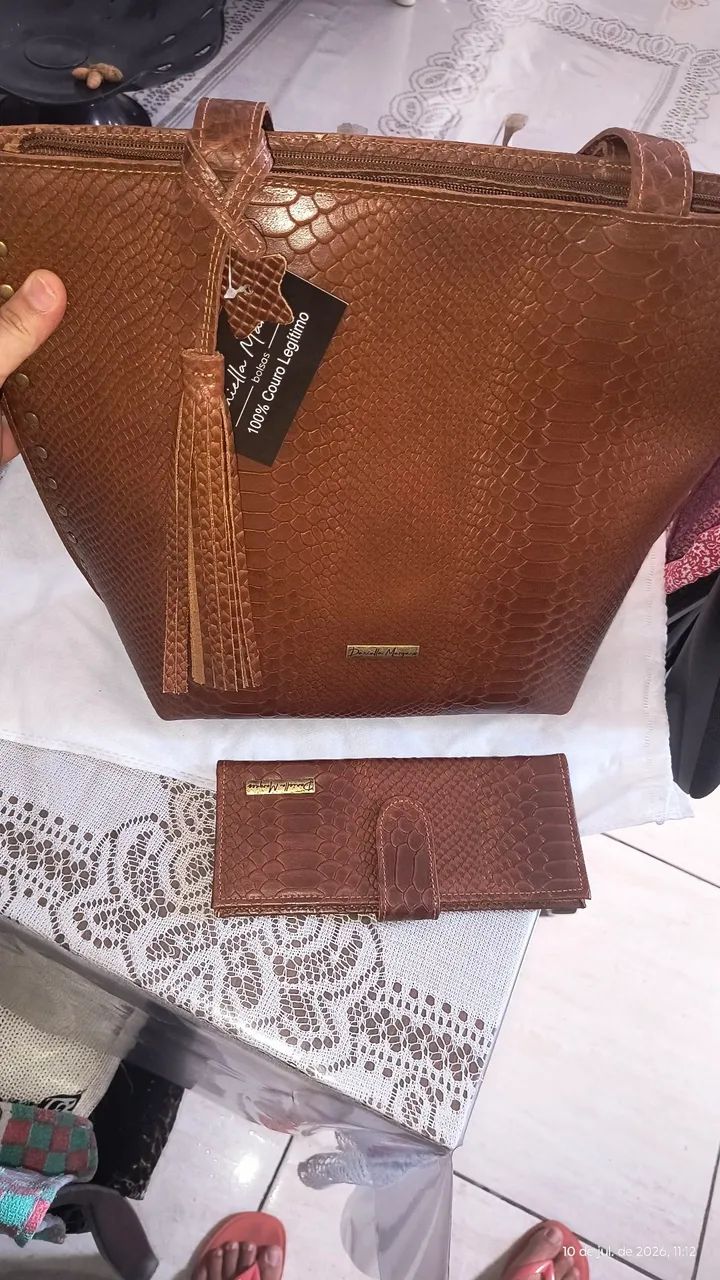 Bolsa de couro. - Foto 4