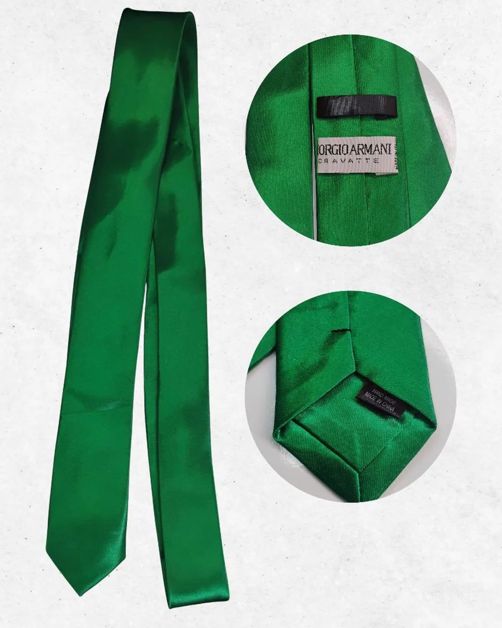 Gravata Giorgio Armani Cravatte verde bandeira 