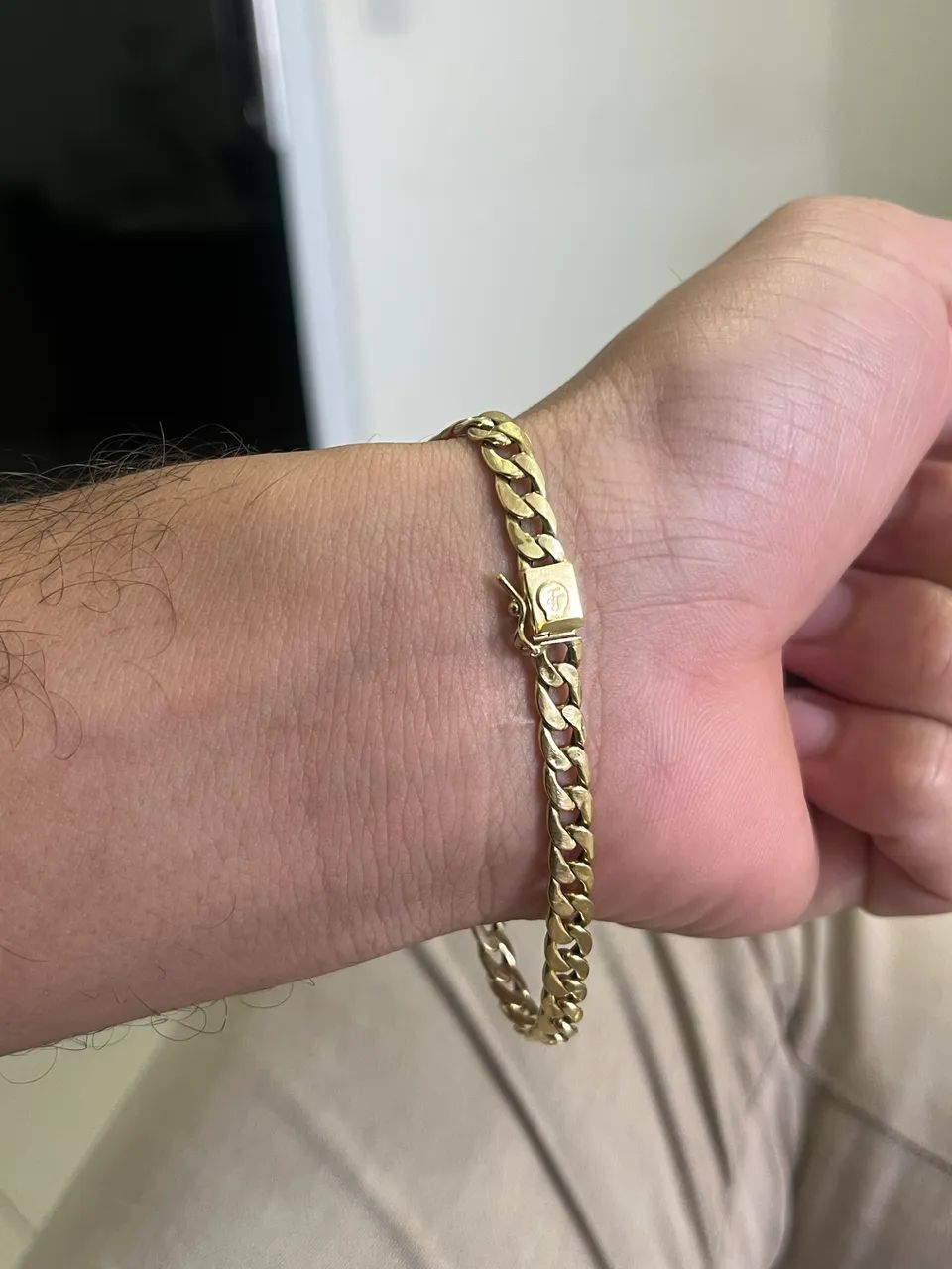 Pulseira Oca de Ouro 18k  - Foto 3