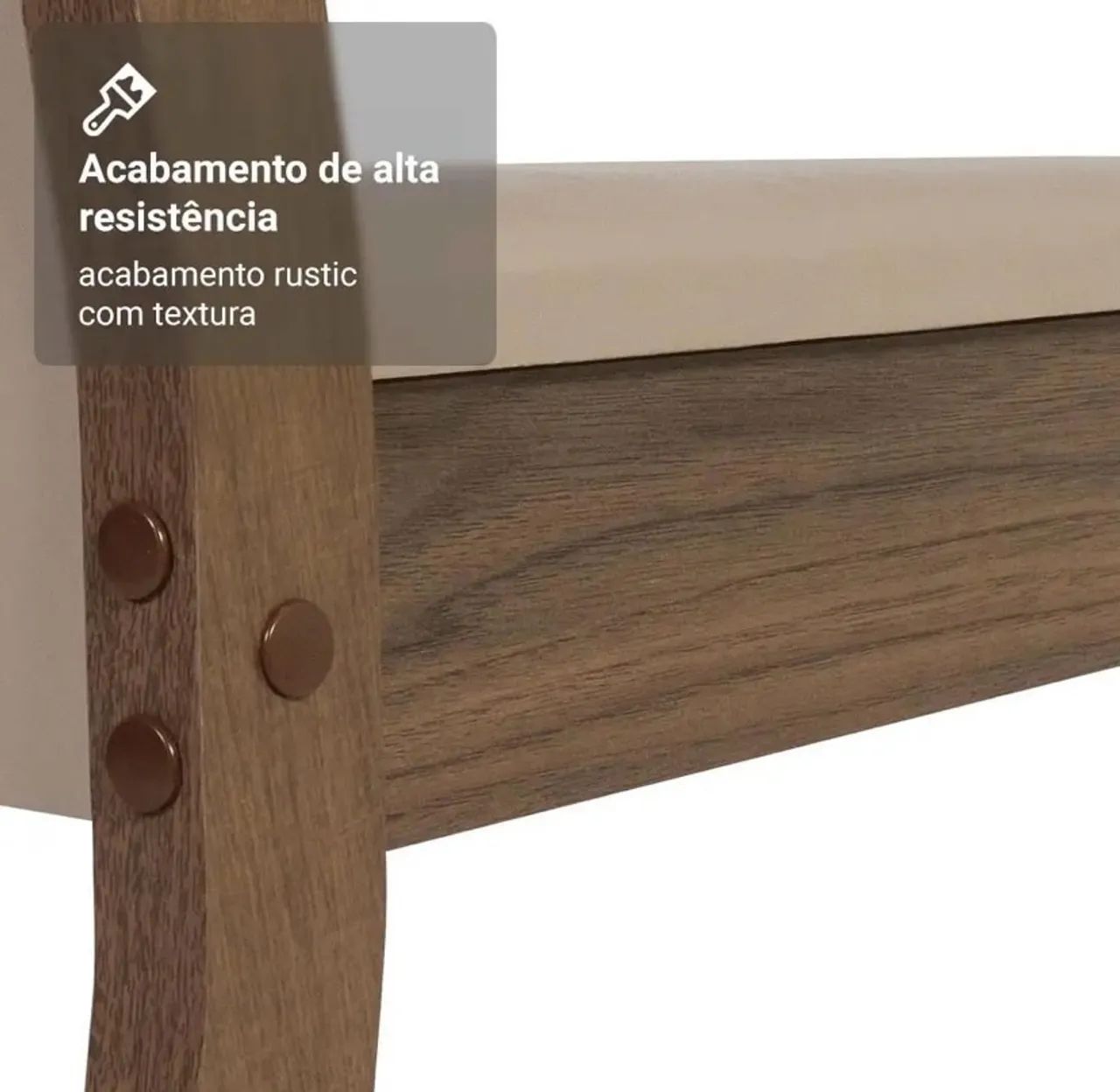 Mesa de jantar com vidro e 4 cadeiras - Foto 4