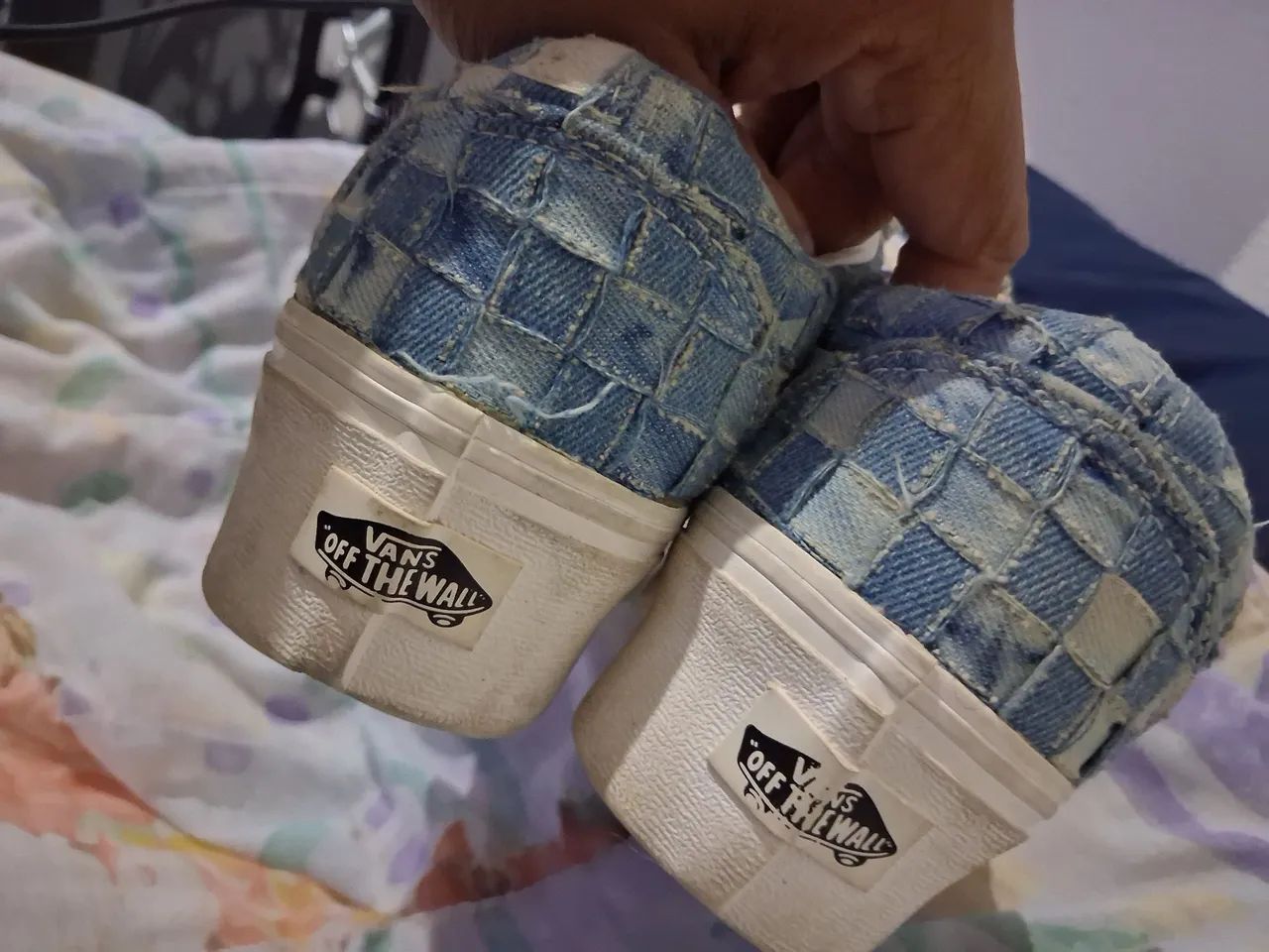 Tênis vans old skool stackform jeans - Foto 4